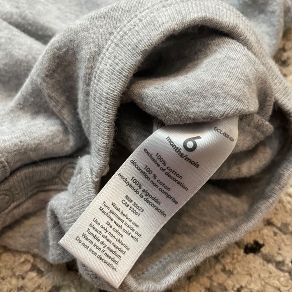 Carter's girls size 6 months tank top onesie black glitter heart love - Picture 5 of 5